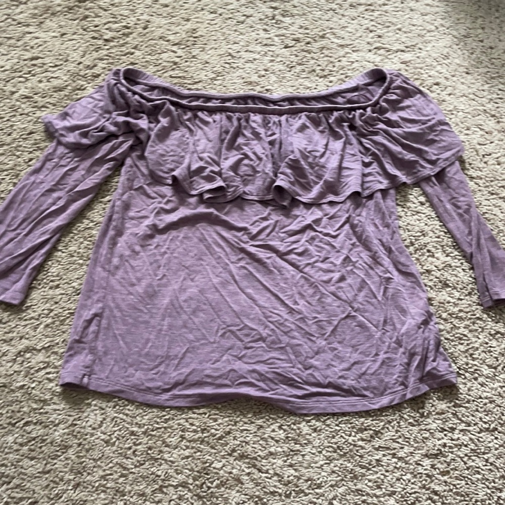 Off The Shoulder Long Sleeve Top